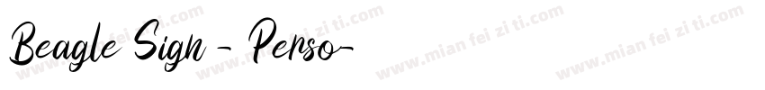 Beagle Sign - Perso字体转换